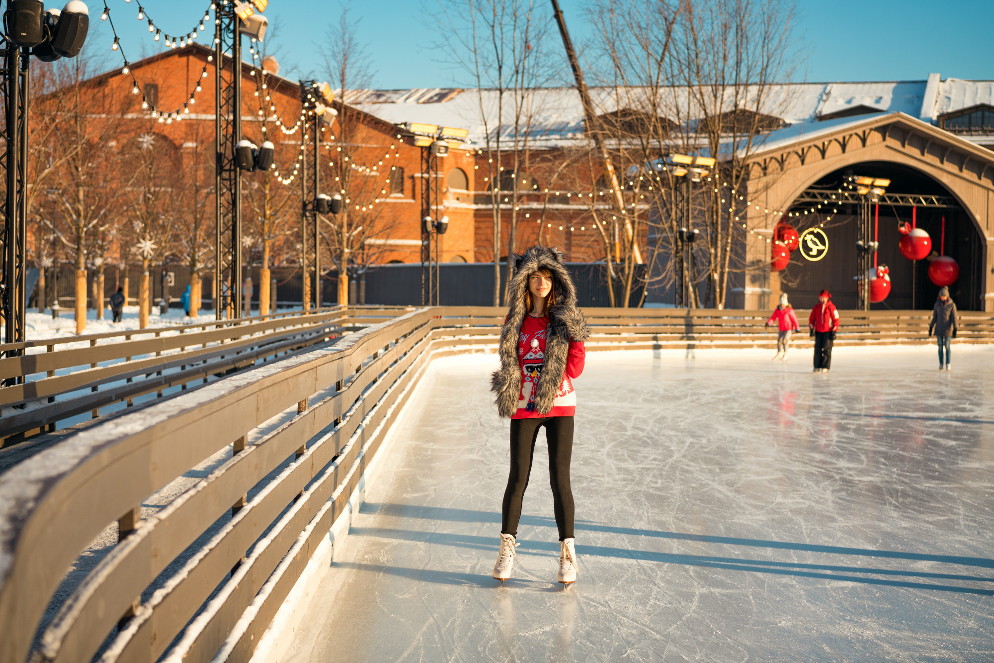 Ice Skating in Red Square