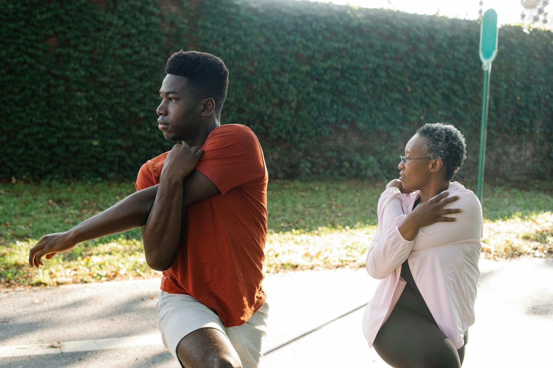 Start with a dynamic warm-up at the main entrance to loosen joints