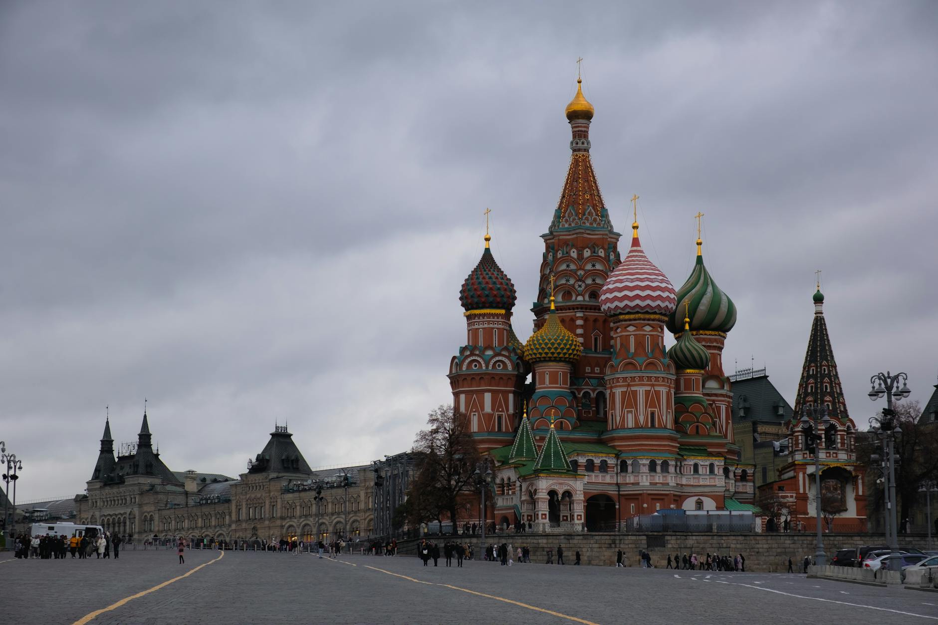 Morning: Red Square and St. Basil's Cathedral